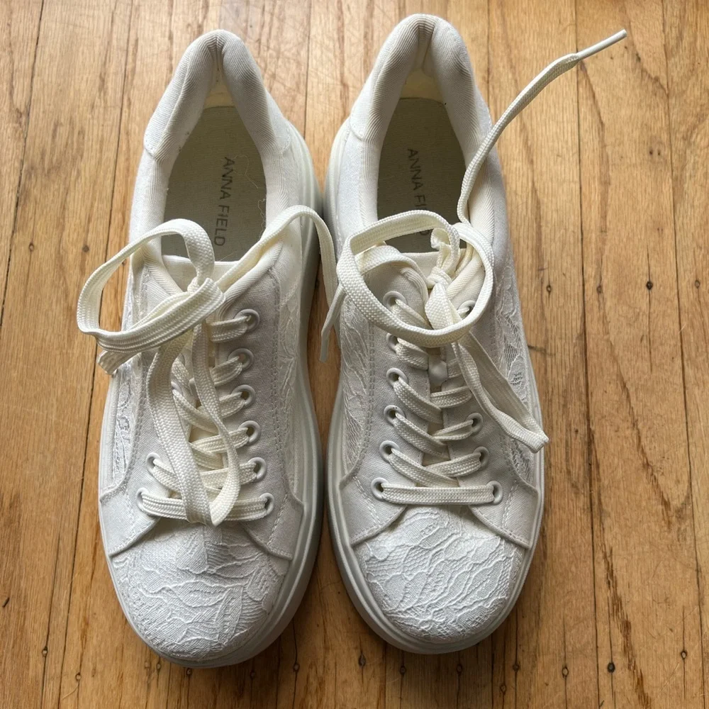 Anna Field White Platform Sneakers
